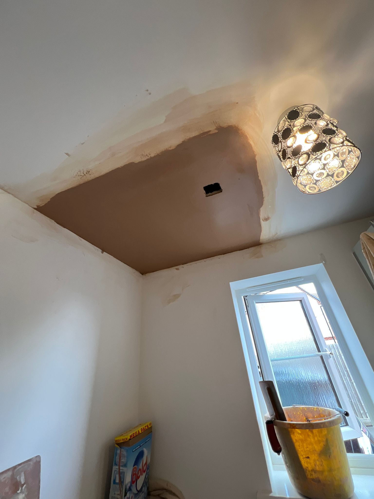 Ceiling patch repair plastering